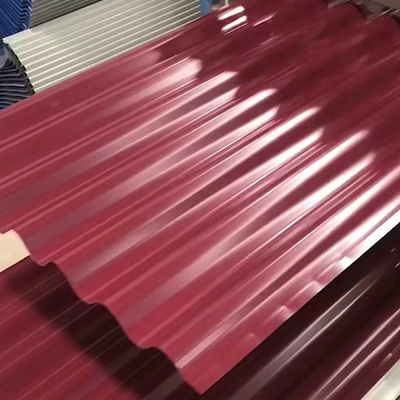 Il tetto preverniciato del acciaio al carbonio riveste 12 m. Color Coated Corrugated