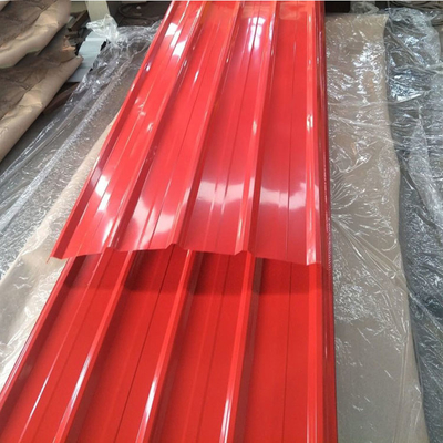 Il colore ha ricoperto il piatto di tetto ondulato del ferro galvanizzato della lamiera di acciaio 1200mm