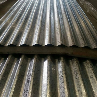 Lo strato del tetto del ferro galvanizzato di DX51D Z100 ha ondulato la lunghezza di 6-12m