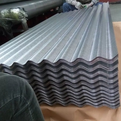 Strati d'acciaio del tetto di AZ180 Dx51D, lamiera sottile galvanizzata ondulata 4x8